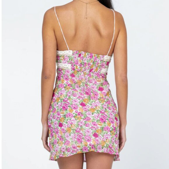 Princess Polly Emilee Mini Dress Pink Floral Sundress - Picture 3 of 3